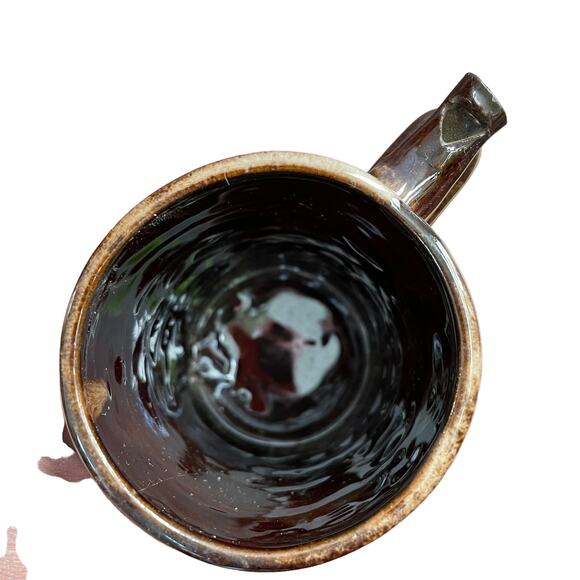 Vintage Redware Wet Your Whistle Beer Mug Novelty Man Gift Bar Ceramic Stein - Picture 9 of 16